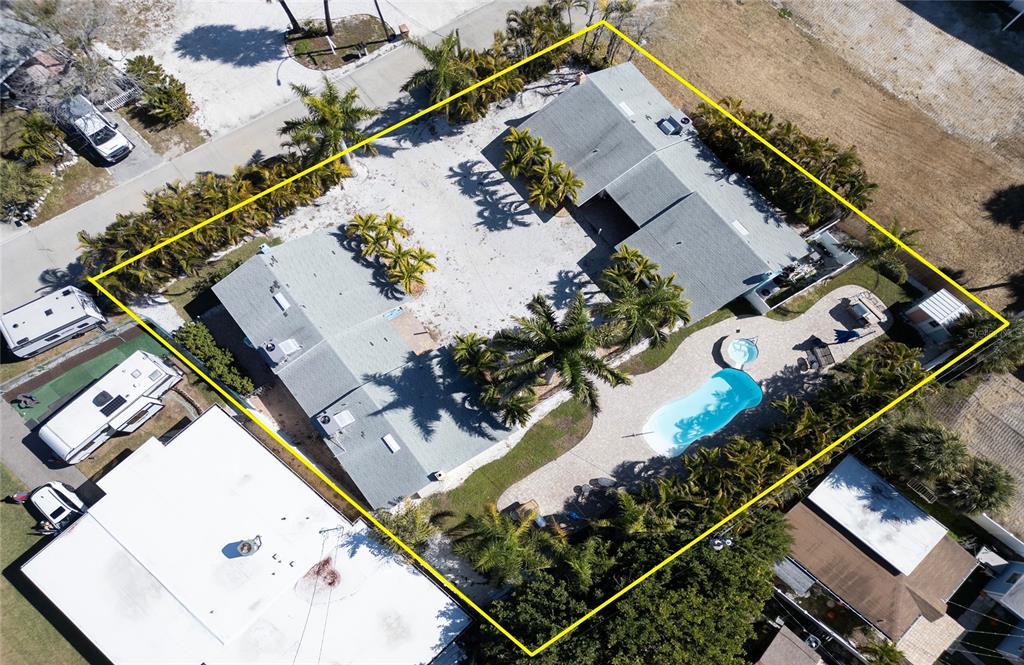 13136 4th Street East Madeira Beach, FL 33708 - Photo 71 of 75 an aerial view of a house