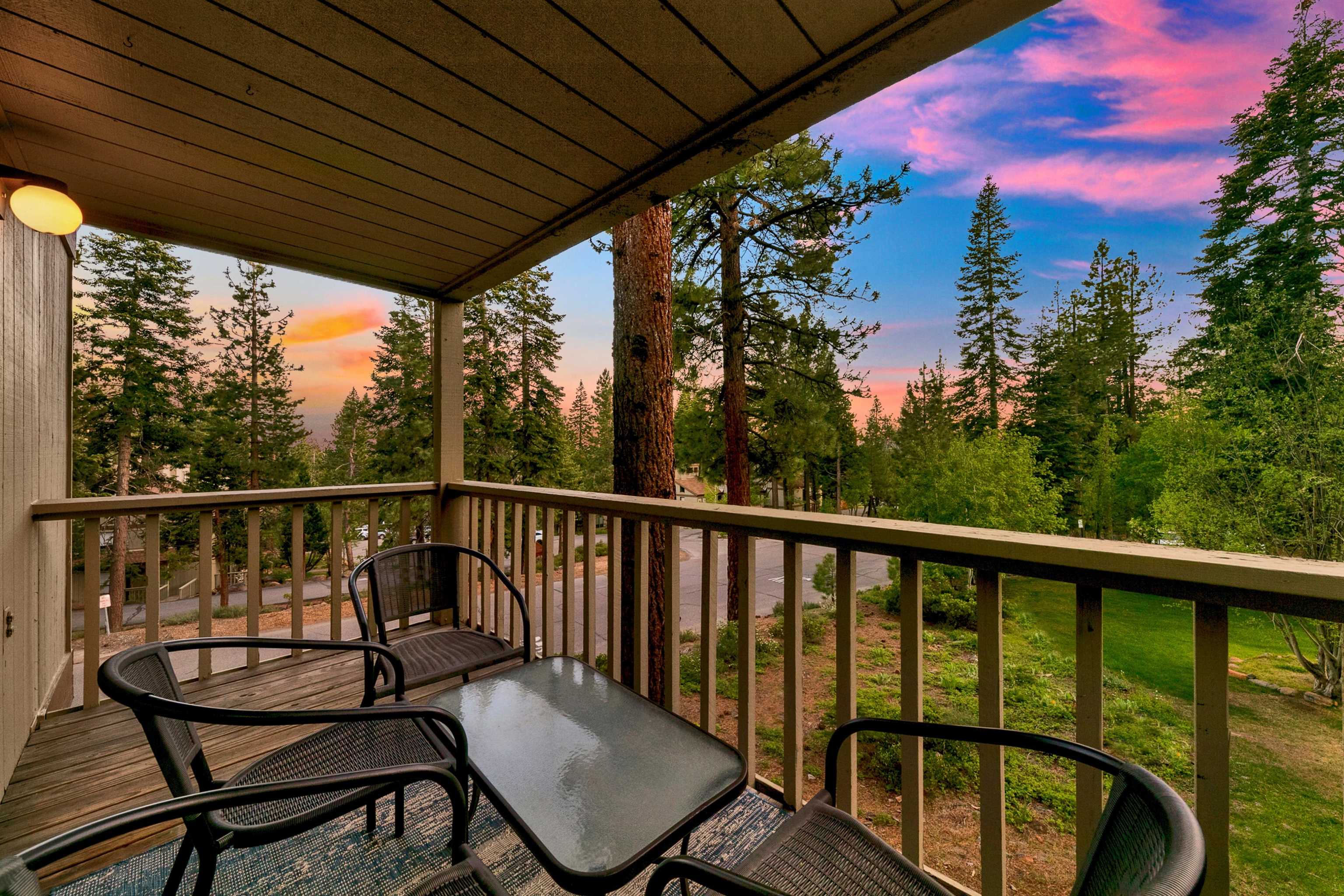 1001 Commonwealth Drive, Unit 218 Kings Beach, CA 96143 - Photo 15 of 28 a view of a two chairs in the balcony