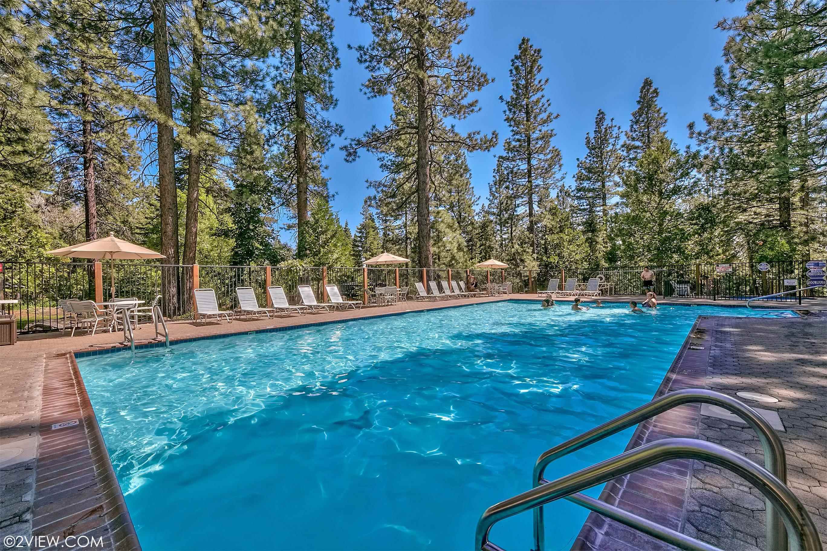 1001 Commonwealth Drive, Unit 218 Kings Beach, CA 96143 - Photo 24 of 28 a view of yard with swimming pool and sitting area
