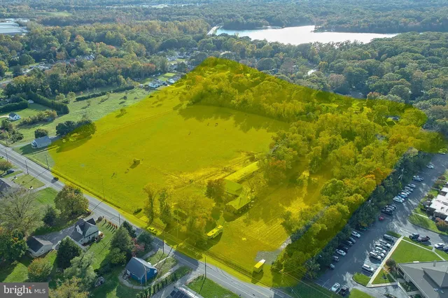a view of swimming pool from a yard