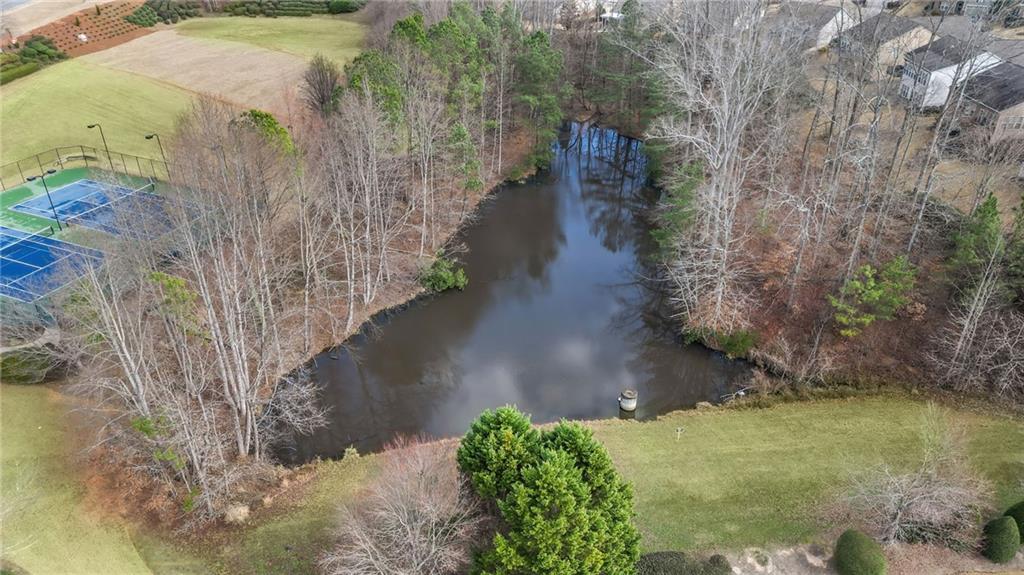 4945 Kings Common Way Cumming, GA 30040 - Photo 39 of 40 a view of a yard with plants and large trees