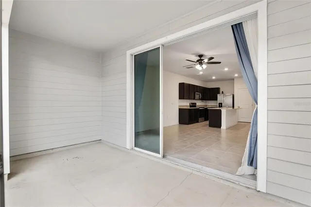 a view of a lake with a beach