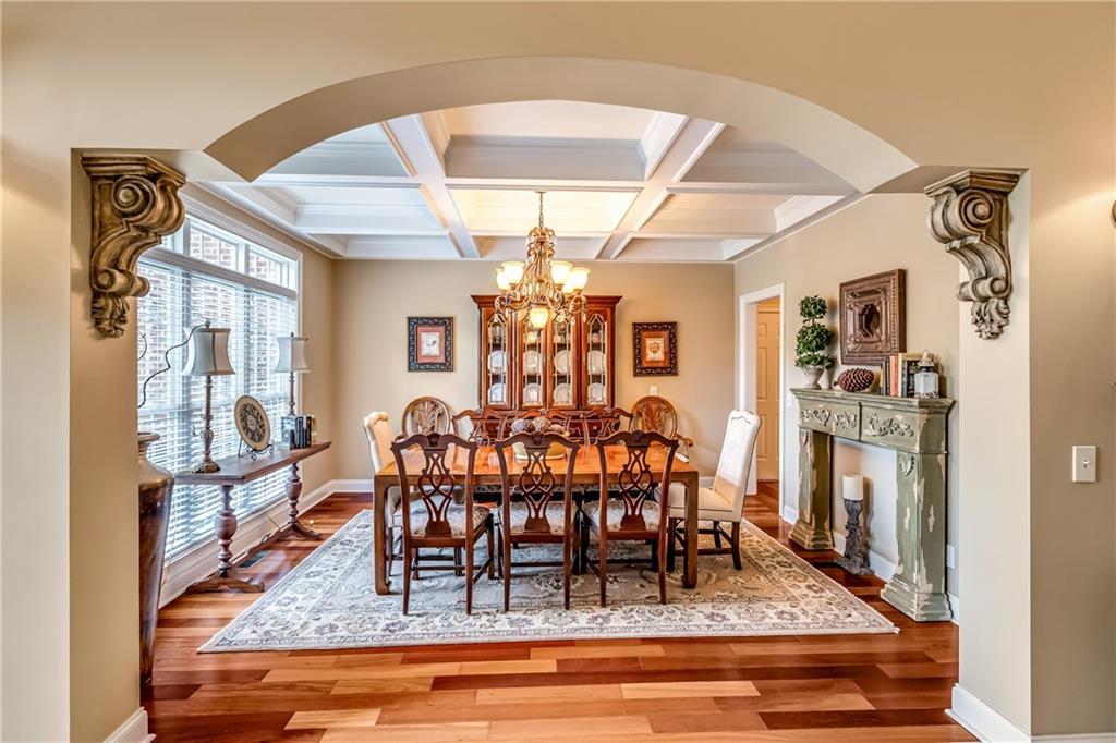 411 Overlook Way Cohutta, GA 30710 - Photo 12 of 86 a view of a dining room with furniture window and wooden floor