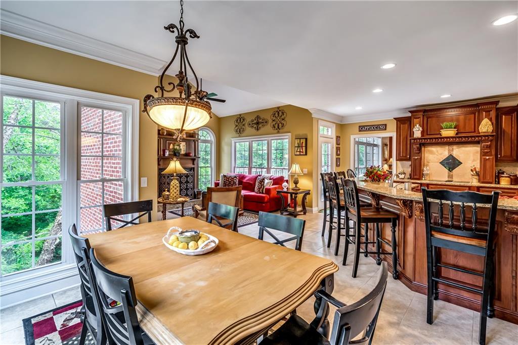 411 Overlook Way Cohutta, GA 30710 - Photo 37 of 86 a view of a dining room with furniture window and outside view