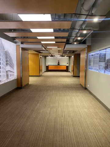 a view of parking garage