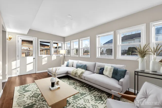 a living room with furniture and a couch