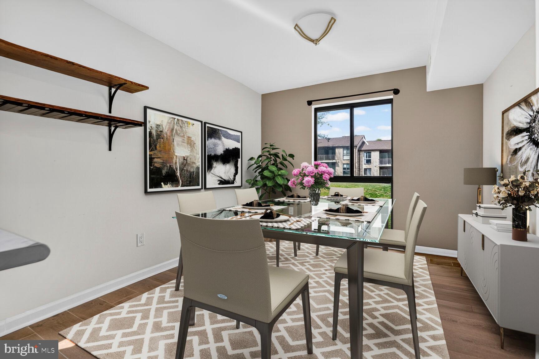 2018 Colts Neck Road, Unit 10/11B Reston, VA 20191 - Photo 7 of 33 Virtually Staged Dining Room