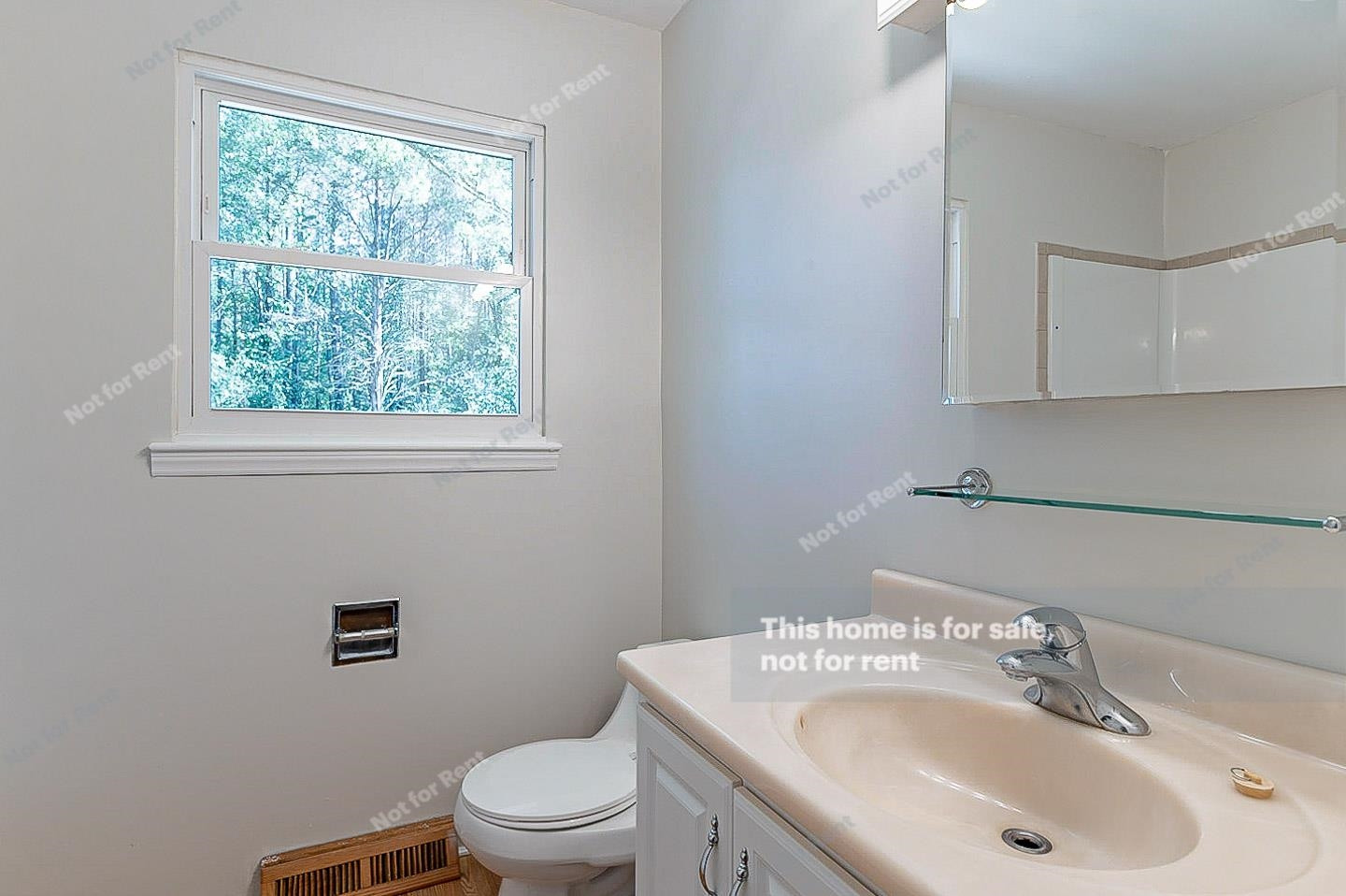 2612 Joyner Road Durham, NC 27704 - Photo 18 of 25 a bathroom with a sink toilet and mirror
