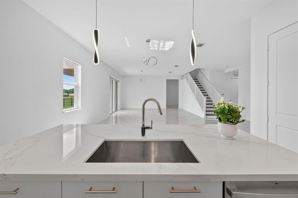 4421 Southwest 123rd Avenue Davie, FL 33330 - Photo 15 of 62 a kitchen with a sink and a potted plant