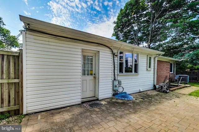 a view of a house with a patio