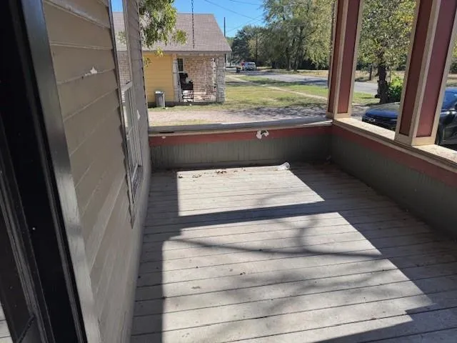 a view of balcony and patio