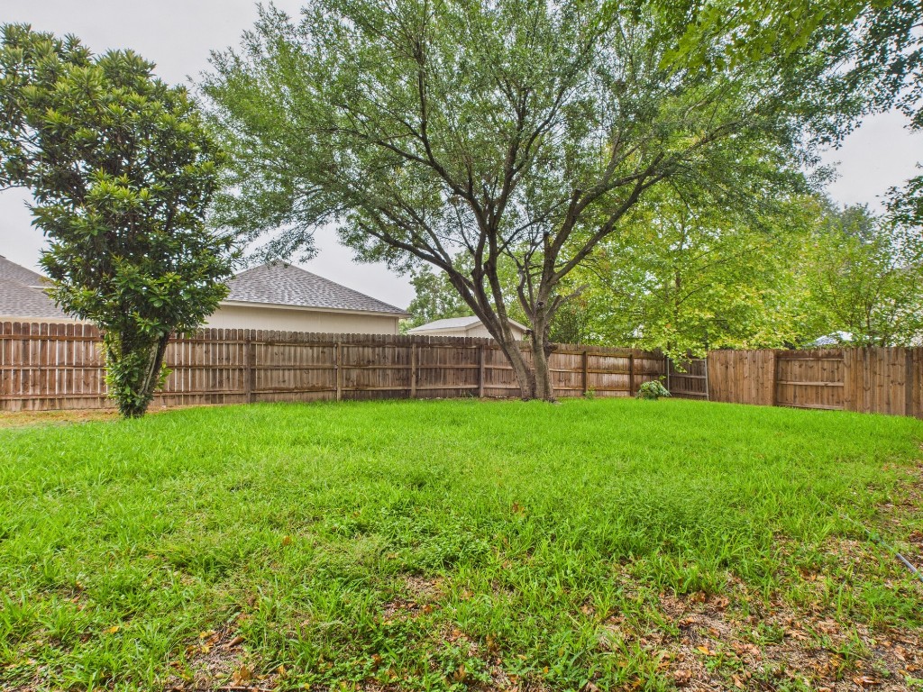 136 Winter Street Kyle, TX 78640 - Photo 28 of 32 a view of a house with a backyard