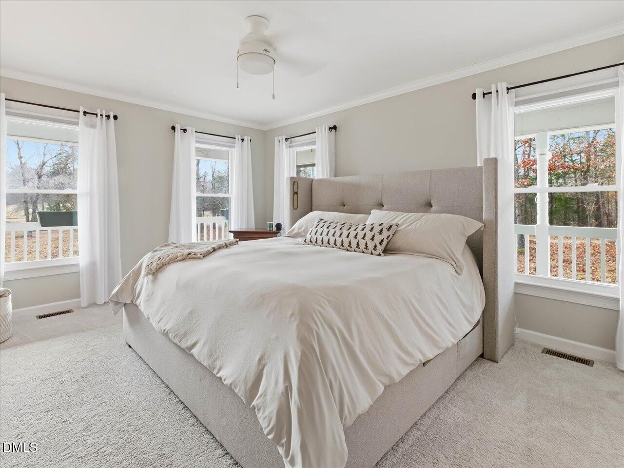 274 Powers Country Lane Bennett, NC 27208 - Photo 22 of 62 a bedroom with a bed and a window with outer view