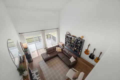 a backyard of a house