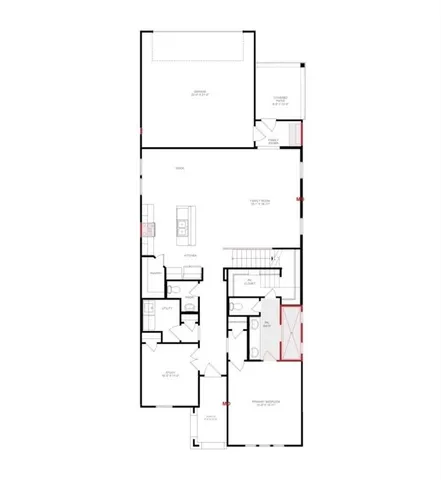 a view of an empty room