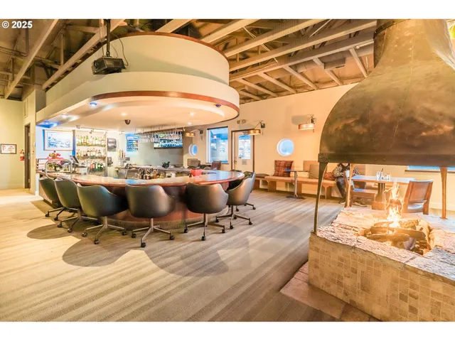 a view of yard with swimming pool and outdoor seating