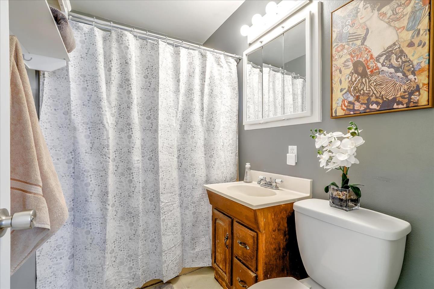 3320 Golf Drive San Jose, CA 95127 - Photo 11 of 14 a bathroom with a sink and mirror with bathtub