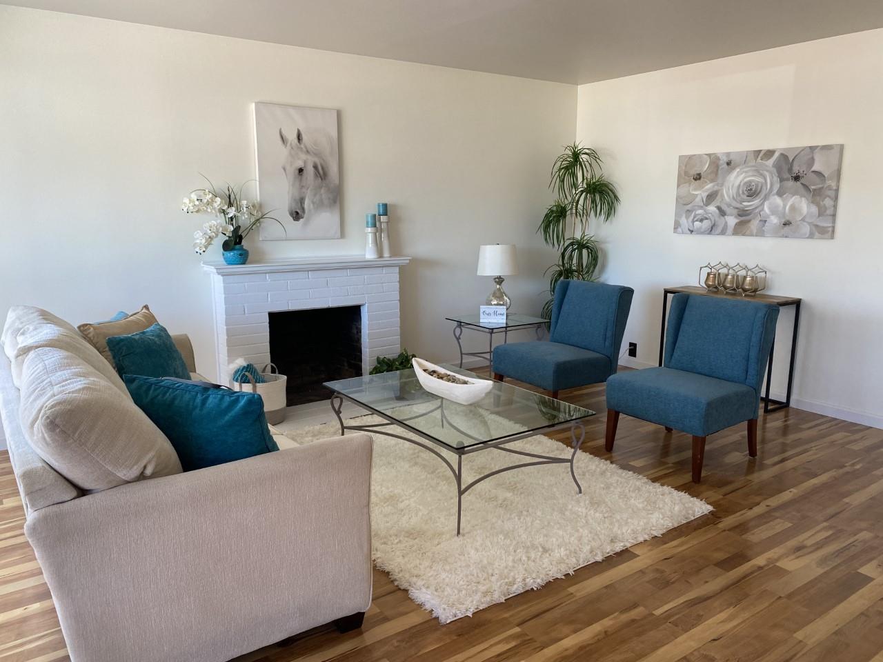 3320 Golf Drive San Jose, CA 95127 - Photo 4 of 14 a living room with furniture and a fireplace