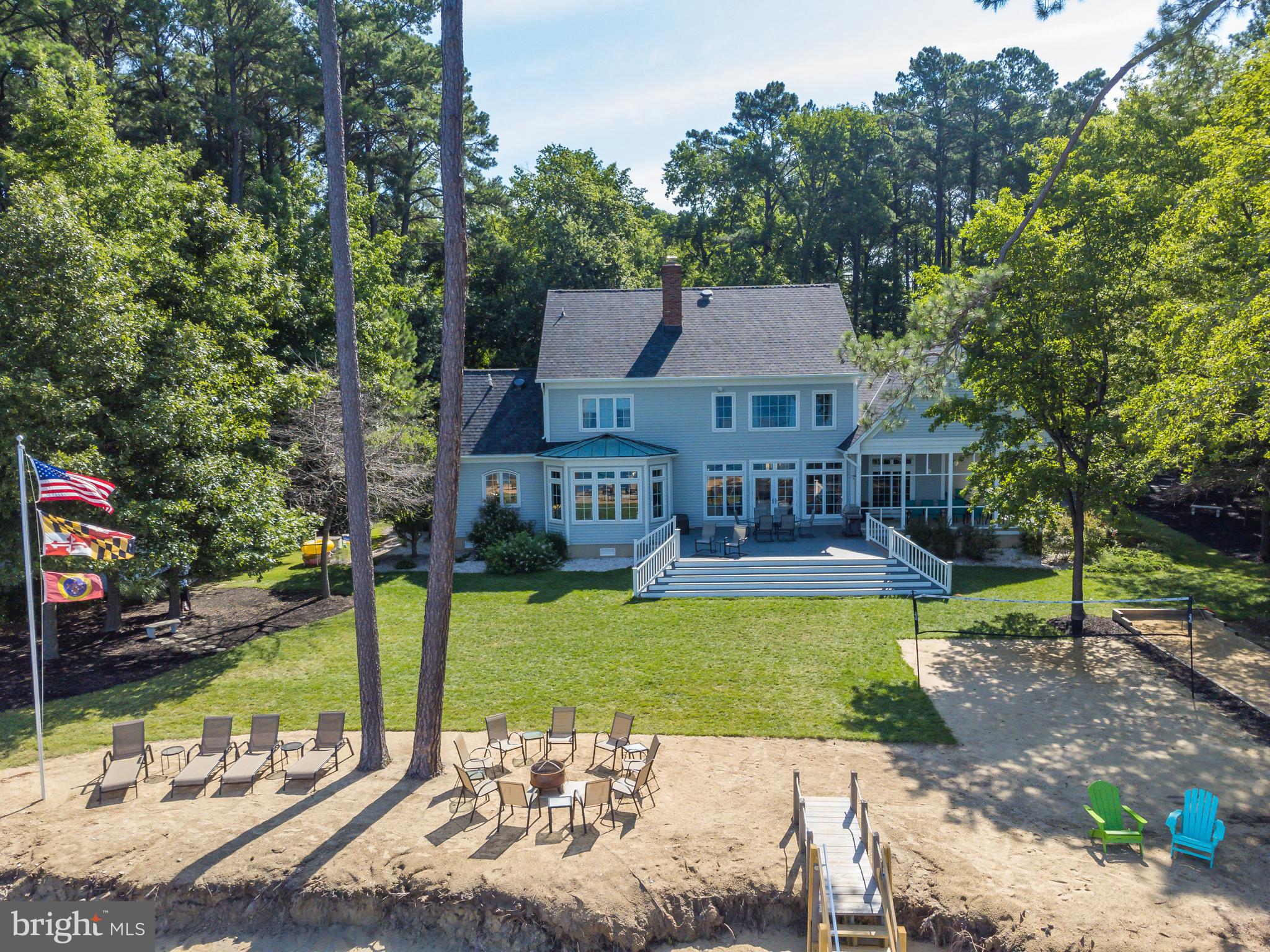 16271 Thomas Road Piney Point, MD 20674 - Photo 32 of 40 Upper beach and rea yard.