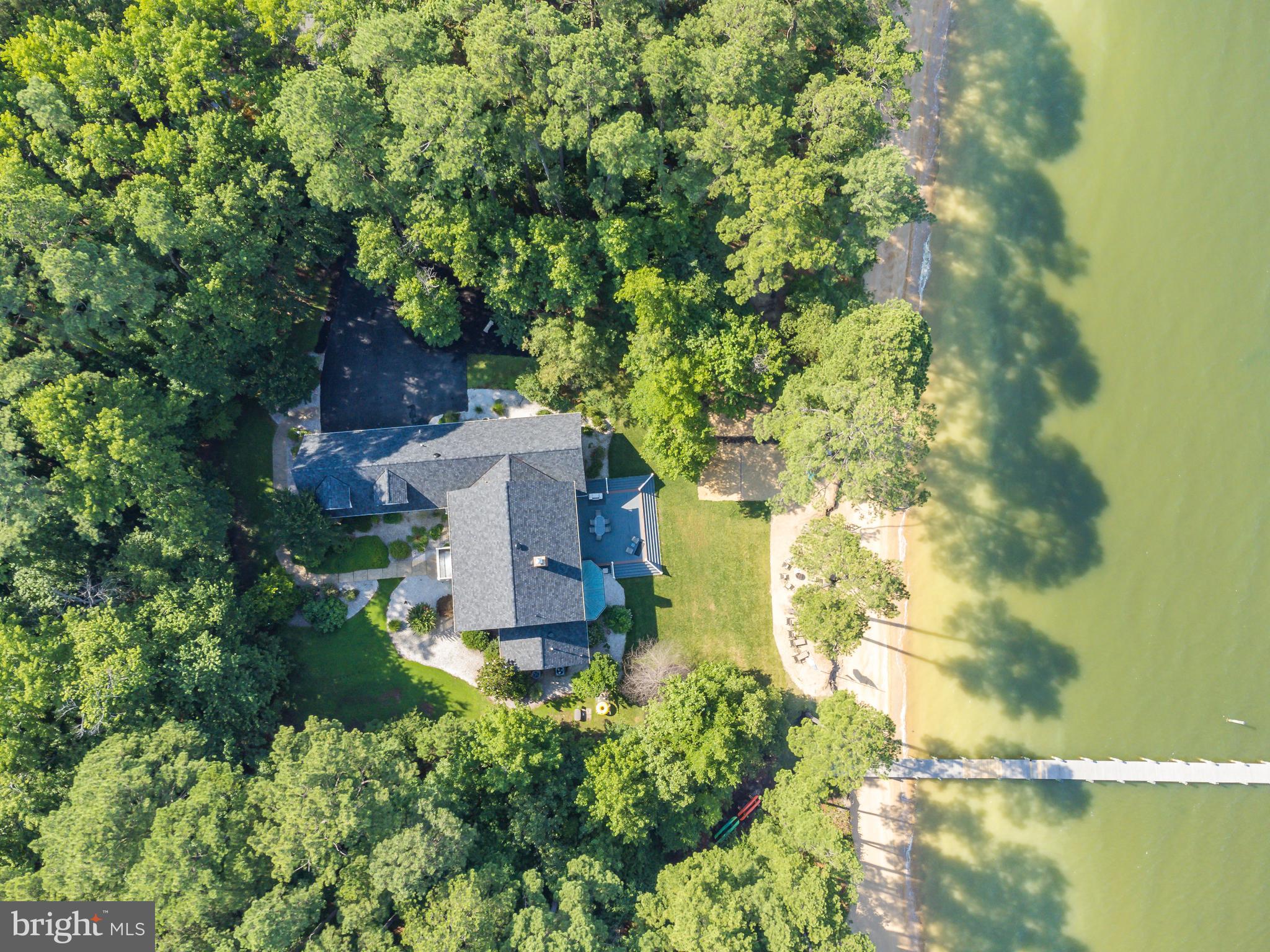 16271 Thomas Road Piney Point, MD 20674 - Photo 35 of 40 Aerial shot of a portion of the property.