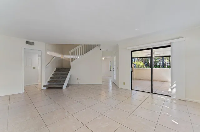 a view of an entryway with stairs