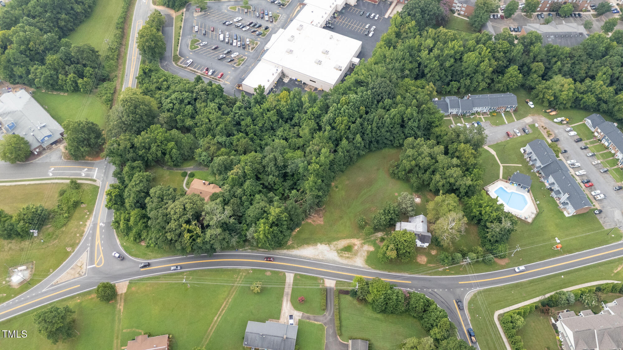 1704 Orange Grove Road Hillsborough, NC 27278 - Photo 2 of 11 an aerial view of a swimming pool