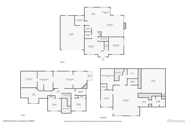 $1,174,000 | 3192 Gold Yarrow Lane, Evergreen, CO 80439