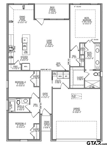 a picture of a room with a bench