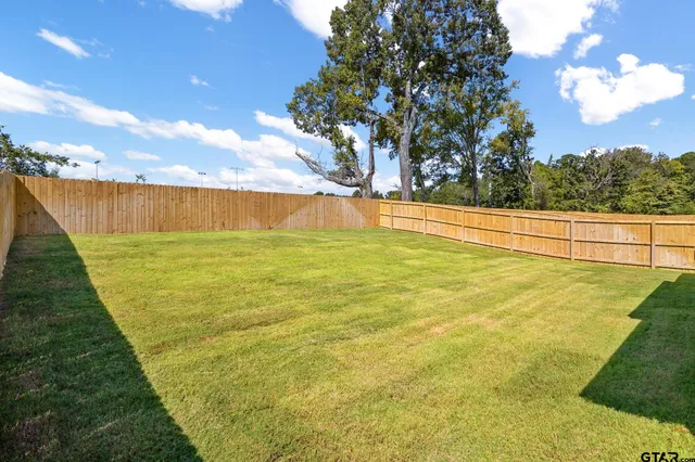 a front view of house with yard and trees