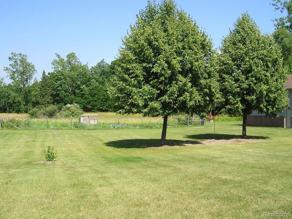 4025 Belle Ridge Drive Dryden, MI 48428 - Photo 10 of 43 Back yard, note fenced in garden with compost structure.