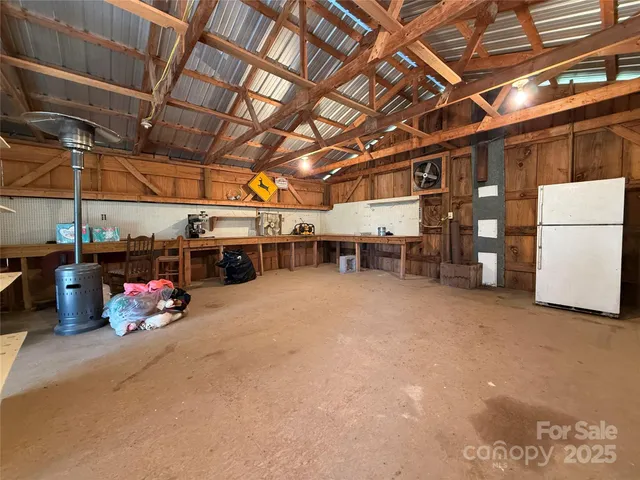 a view of a storage room