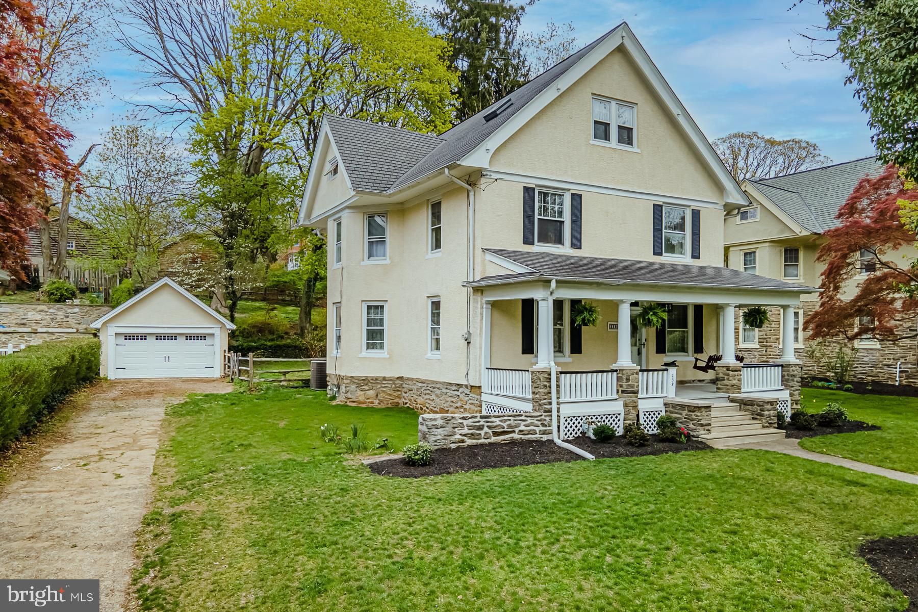 239 Mather Road Jenkintown, PA 19046 - Photo 1 of 64 Front with garage and left side