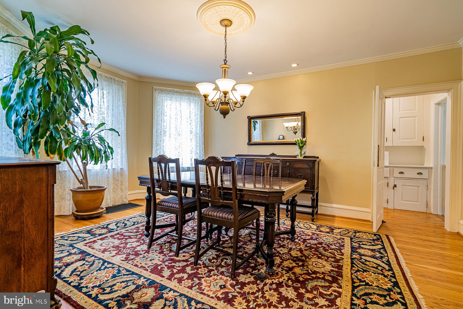 239 Mather Road Jenkintown, PA 19046 - Photo 12 of 64 Dining Room w/ view to Butler pantry