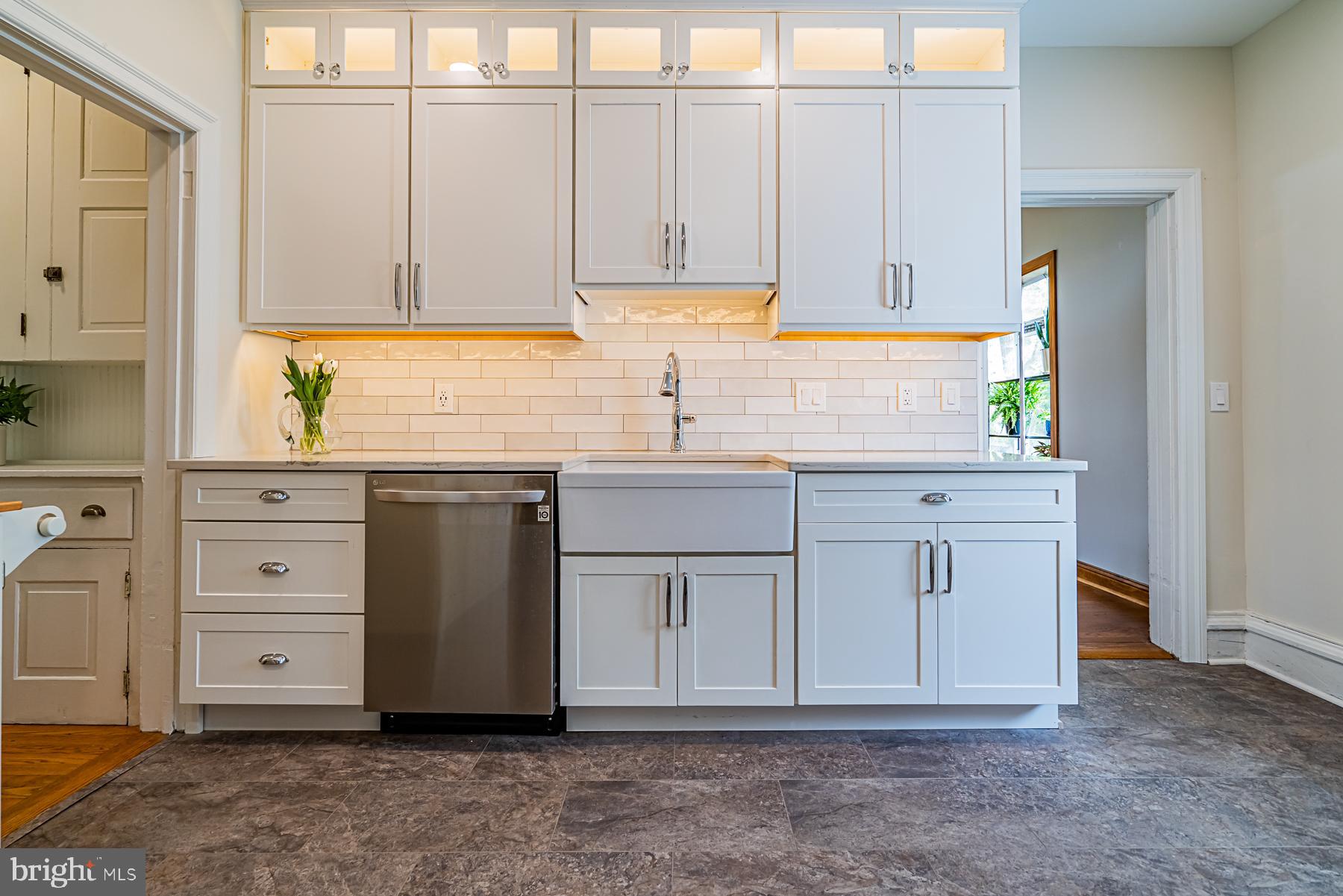 239 Mather Road Jenkintown, PA 19046 - Photo 21 of 64 Kitchen w/ door to rear LR & Butler Pantry