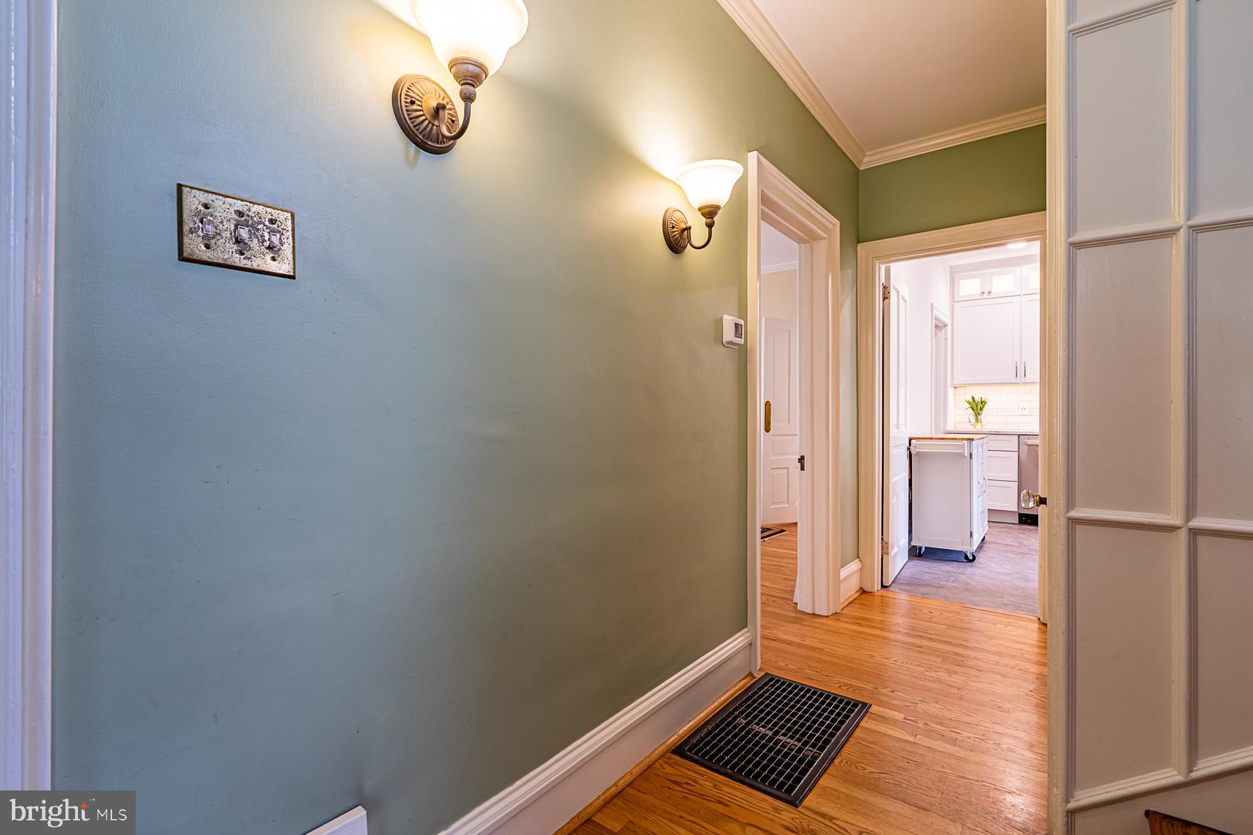 239 Mather Road Jenkintown, PA 19046 - Photo 27 of 64 Hall bath, kitchen, and steps to 2nd floor