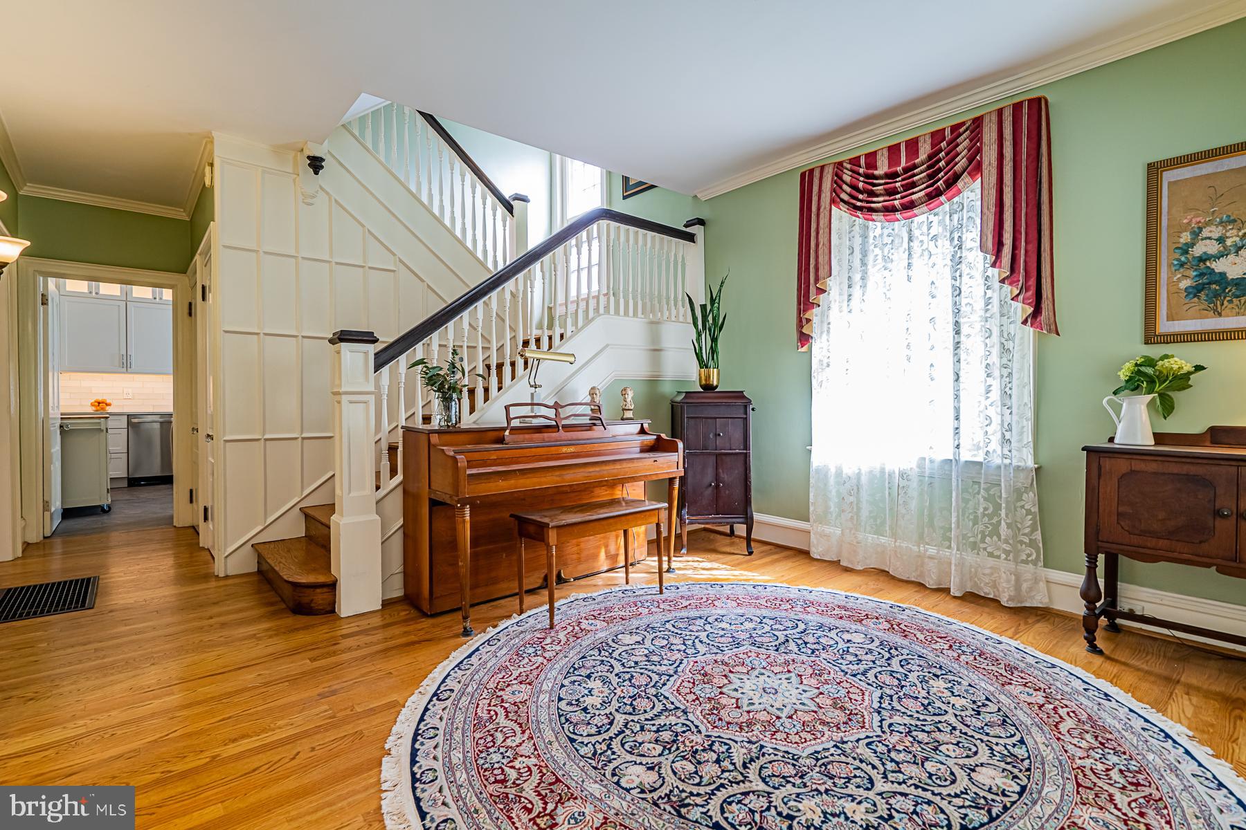 239 Mather Road Jenkintown, PA 19046 - Photo 7 of 64 Lounge/Sitting room w/ view to hall bath & Kitchen