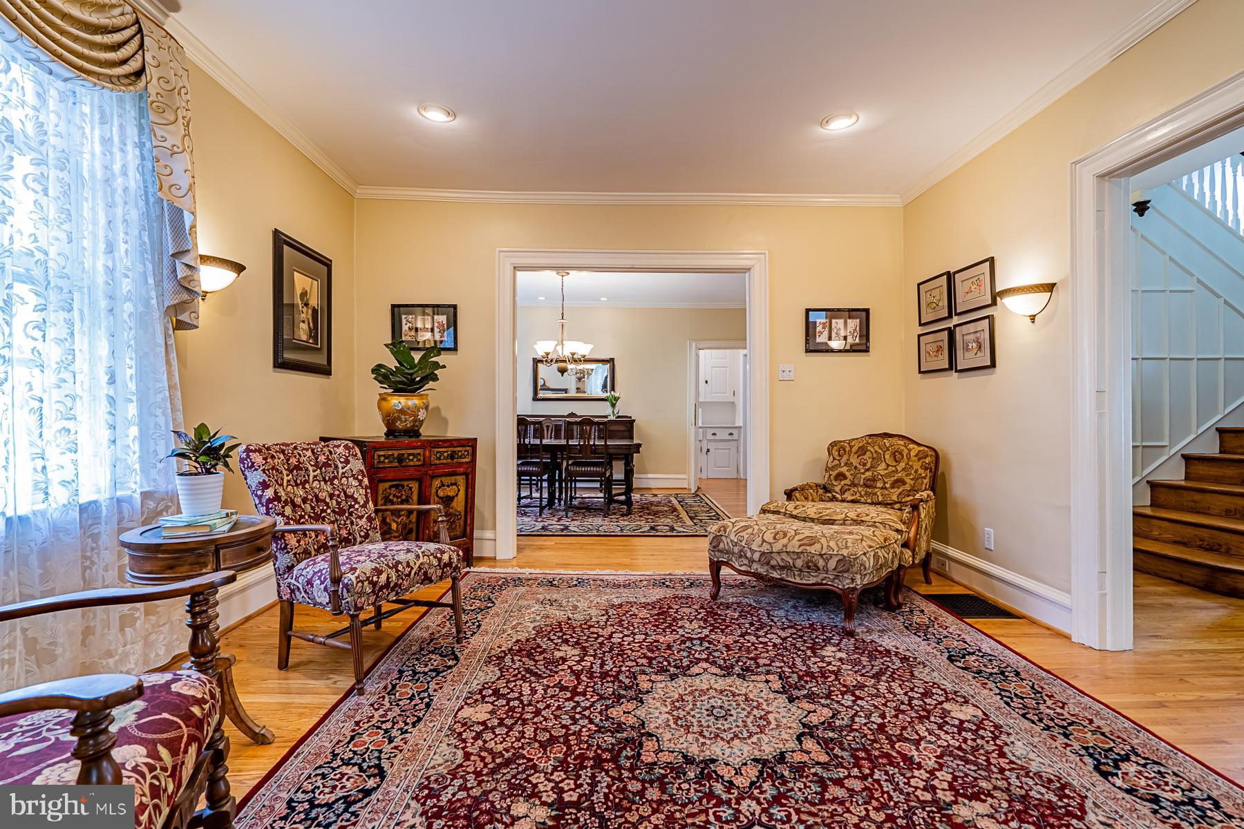 239 Mather Road Jenkintown, PA 19046 - Photo 9 of 64 Front Living Room w/ view to Dining Room