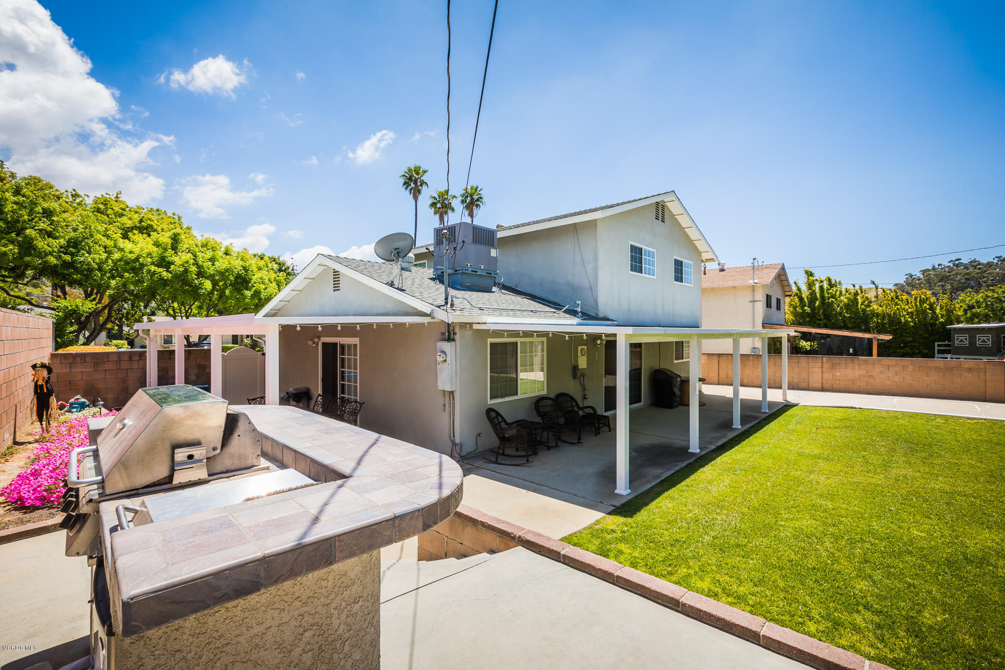 660 Appleton Road Simi Valley, CA 93065 - Photo 44 of 47 a view of a house with a backyard porch and sitting area