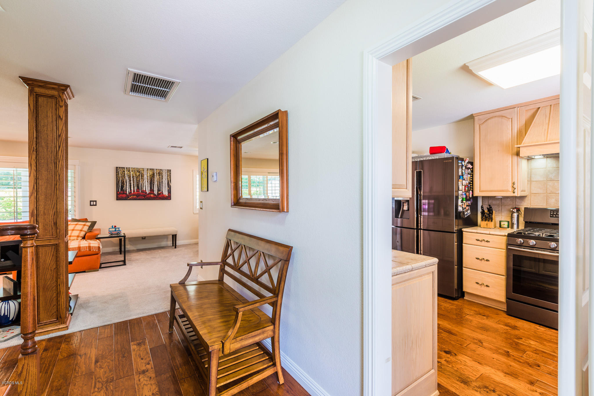 660 Appleton Road Simi Valley, CA 93065 - Photo 6 of 47 a living room with stainless steel appliances furniture and a kitchen view