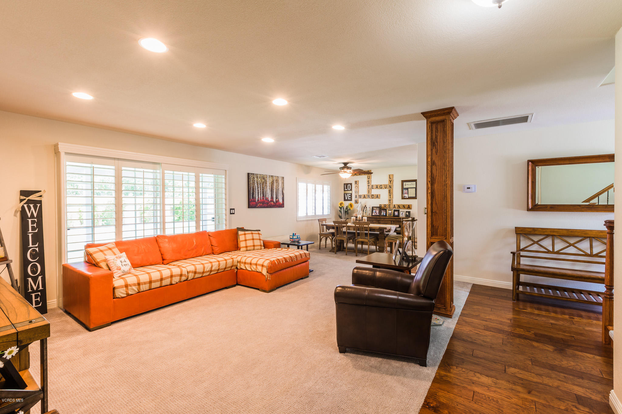 660 Appleton Road Simi Valley, CA 93065 - Photo 9 of 47 a living room with furniture flat screen tv and wooden floor