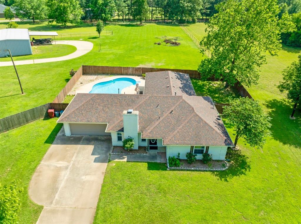 6650 Pine Mill Road Reno, TX 75462 - Photo 1 of 1 View from above of property with a pool area
