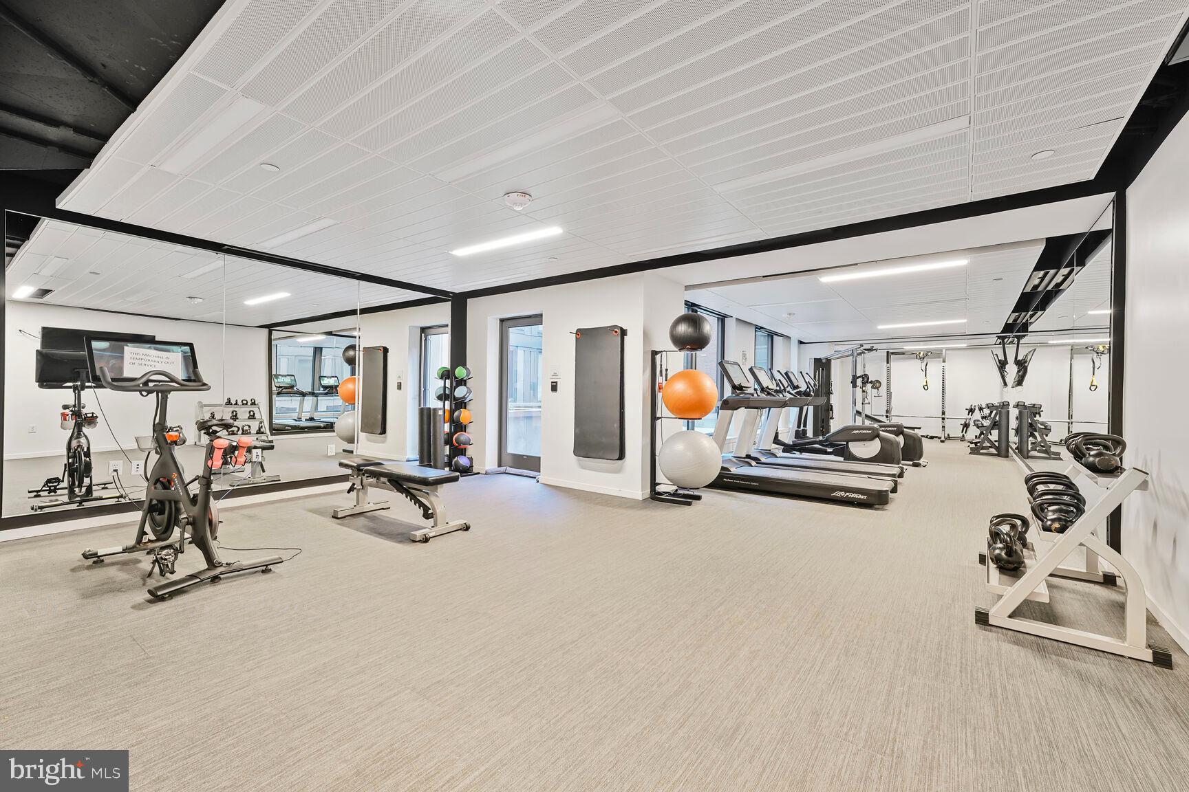 1211 Van Street Southeast, Unit 613 Washington, DC 20003 - Photo 26 of 28 a view of a room with gym equipment
