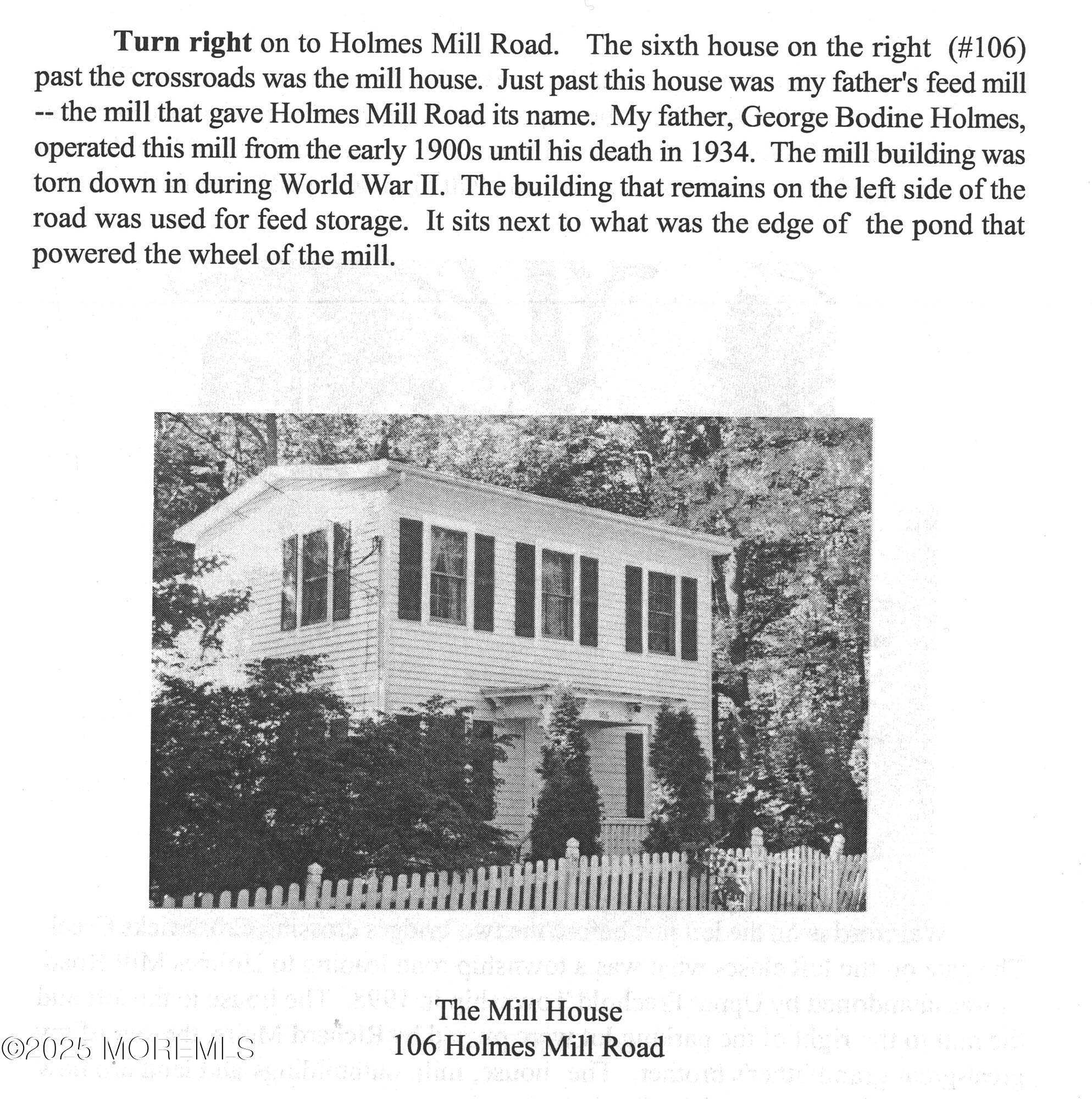 106 Holmes Mill Road Cream Ridge, NJ 08514 - Photo 61 of 61 original mill house
