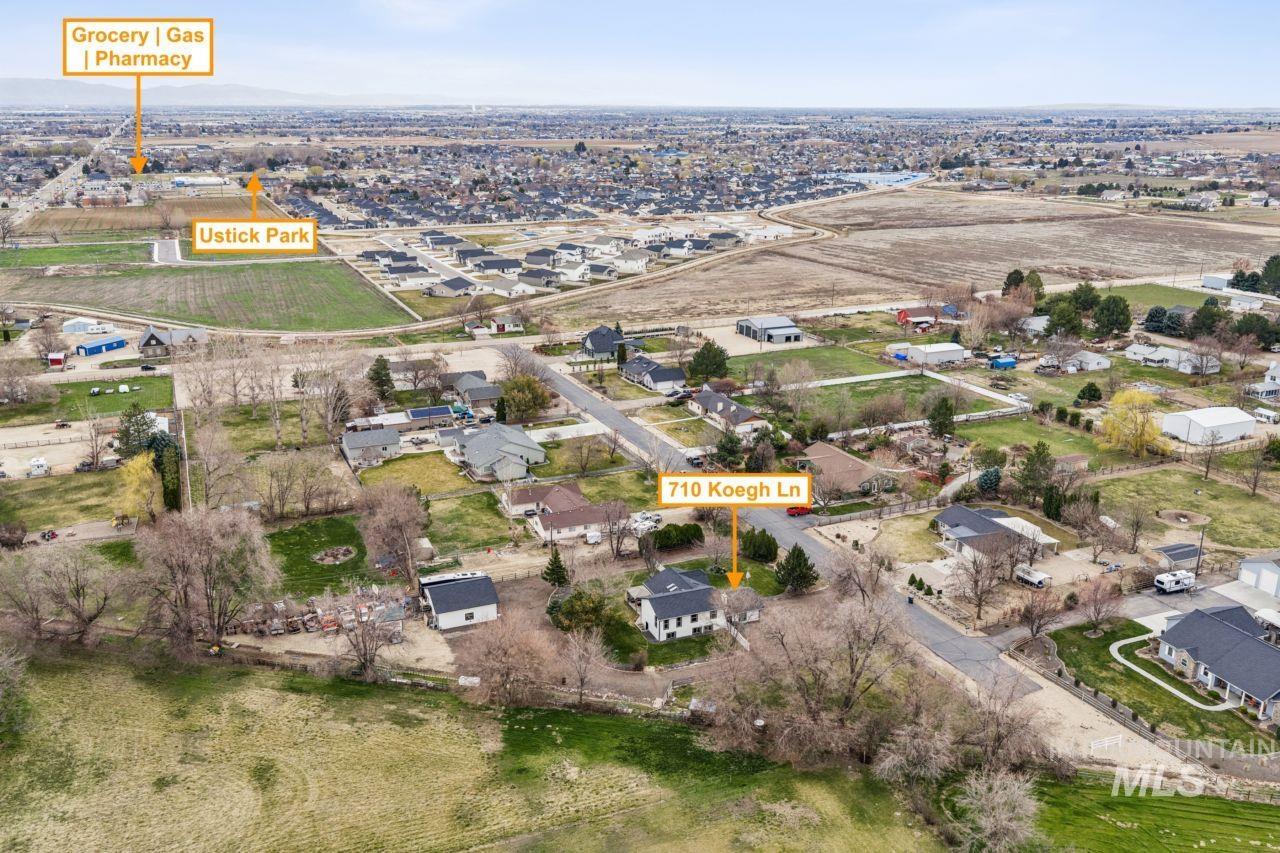 710 Keogh Lane Caldwell, ID 83607 - Photo 48 of 50 Aerial view of property's location featuring nearby suburban area