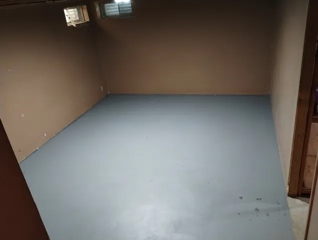 a view of backyard with green space