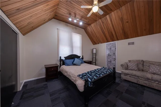 a room with a bed and a couch