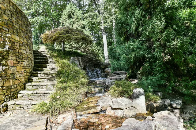 a pathway of a garden