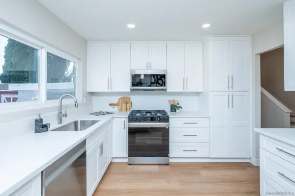 a view of yard from a corridor