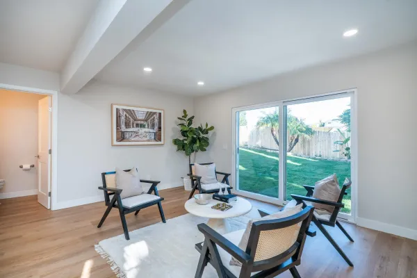 a close up view of closet