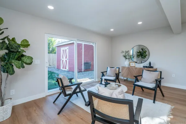 a view of an empty room